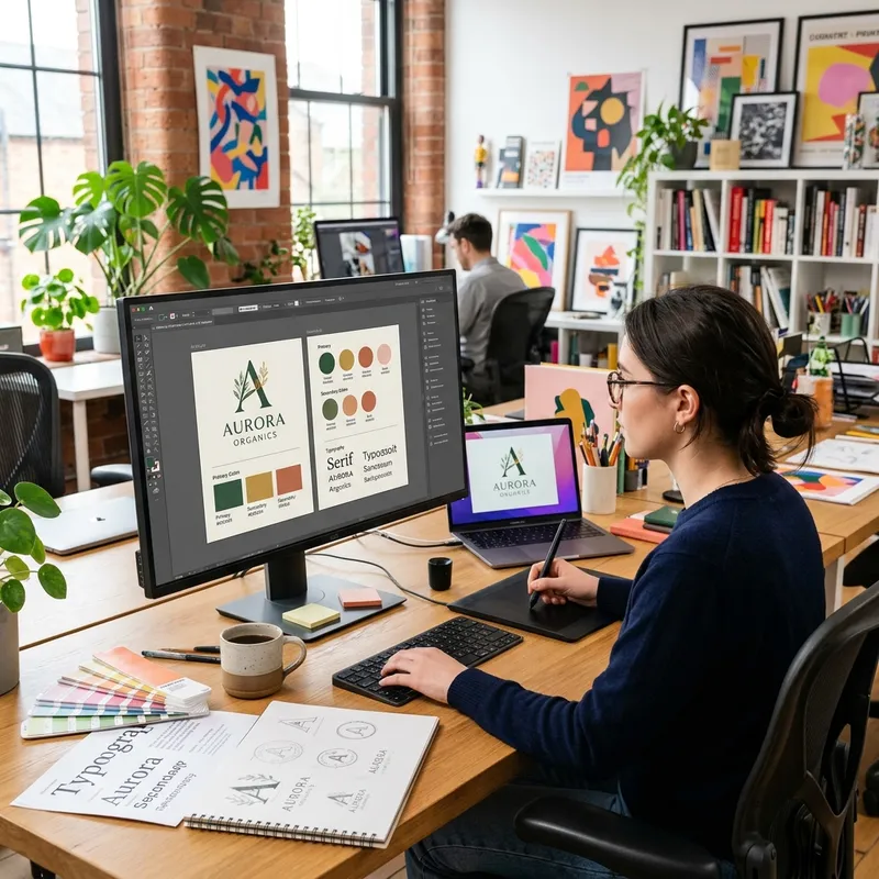 Professional graphic design services by Digi Banaras - brand identity and creative design in Varanasi